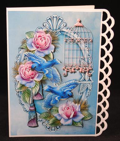 Birds & Roses by Yvonne Middleton