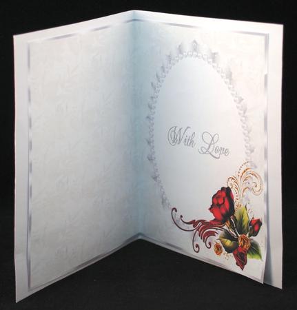 Silver Floral, Lace, Pearl and Drama Rose Insert 2 by Yvonne Middleton