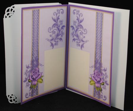 Insert English Cottage in Purple by Yvonne Middleton