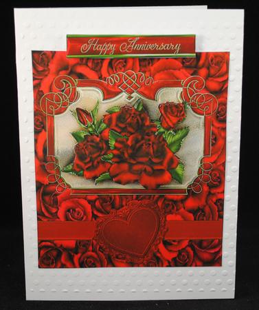 Red Roses for Love Topper with Decoupage by Yvonne Middleton