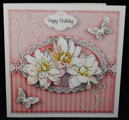 8x8 Flowers & Lace a Touch of Elegance Mini Kit 3D Decoupage by Yvonne Middleton