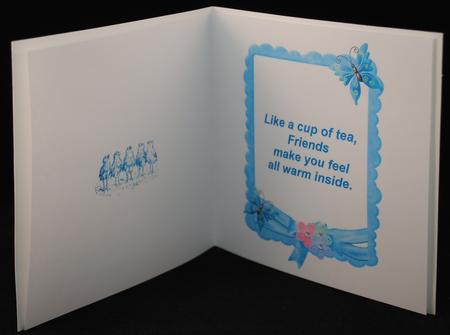 Bird and Friends Tea Insert and Verse by Yvonne Middleton
