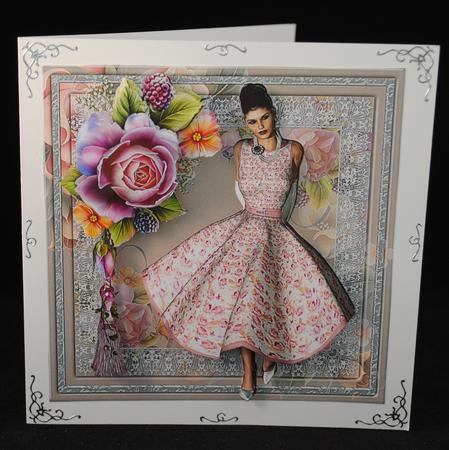 English Roses Tassel and Pretty Lady by Yvonne Middleton