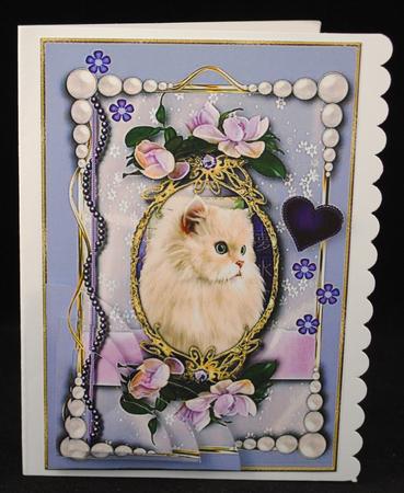 Cat Cameo Corner Stacker Card Topper 1 by Yvonne Middleton