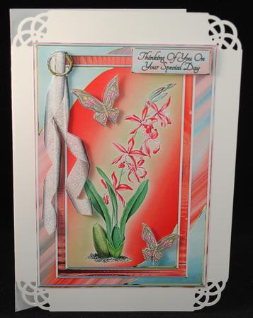 Pink Orchids by Yvonne Middleton