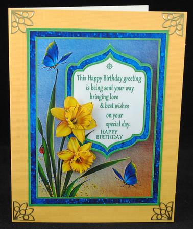 Birthday Daffodils by Yvonne Middleton