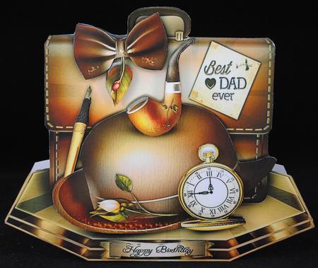 For the Best Father Card by Yvonne Middleton