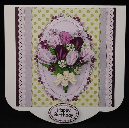 Purple & Lilac Bouquet by Yvonne Middleton
