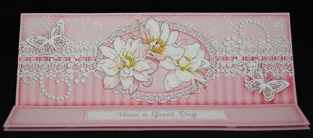 Lge Dl Butterfly & Roses a Touch of Elegance Easel Kit by Yvonne Middleton