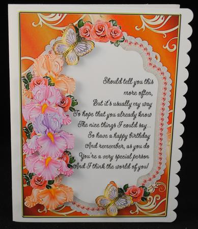 Roses, Irises and Butterflies 9 by Yvonne Middleton