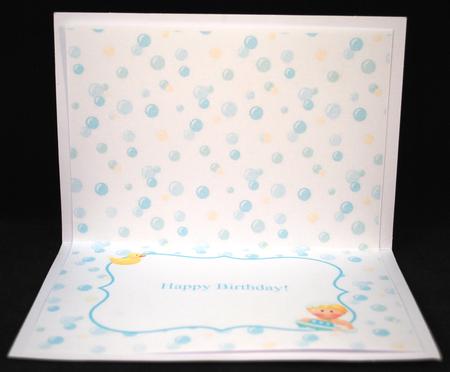 Bath Boy Birthday Insert by Yvonne Middleton