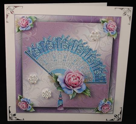 Fan of Roses by Yvonne Middleton