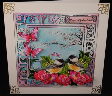 Precious Roses & Birds 3 by Yvonne Middleton