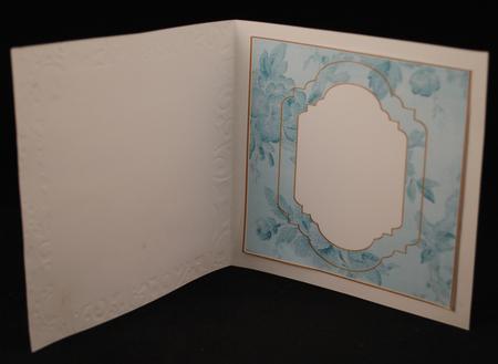 Dteal Rose Fancy 7in Square Insert Panel Sheet by Yvonne Middleton