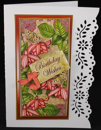 Pink Fushsia Birthday Wishes Dl Topdown Topper by Yvonne Middleton