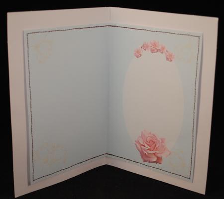 Vintage Rose Card Insert by Yvonne Middleton