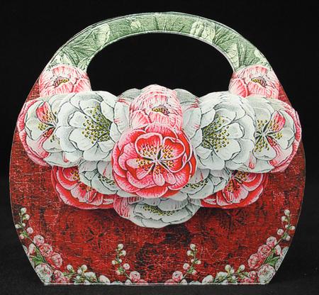 Peach Blossom Handbagcard or Box 104 by Yvonne Middleton