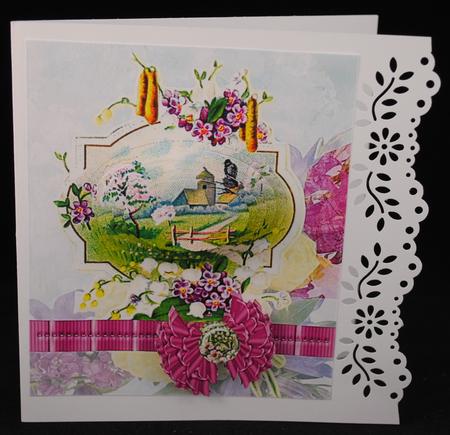 Country Spring Vintage Topper with Layers by Yvonne Middleton