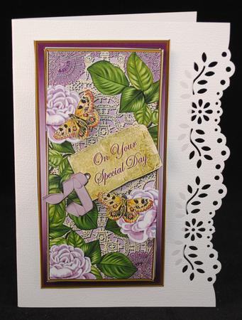Lilac Roses Your Special Day Dl Topdown Topper by Yvonne Middleton