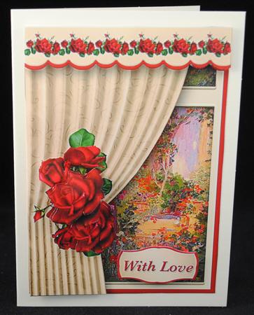 Room with a View - Red Roses by Yvonne Middleton
