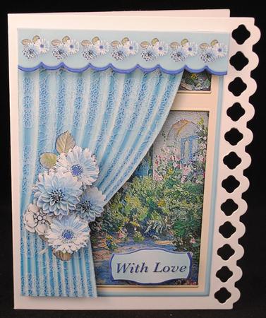 Room with a View - Blue Posy by Yvonne Middleton