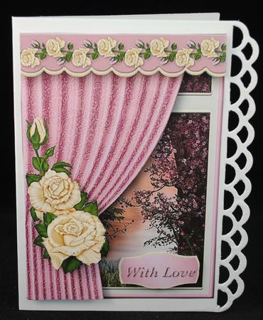 Room with a View - Cream Roses by Yvonne Middleton