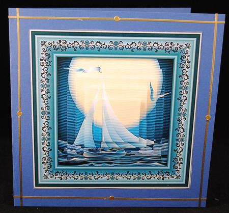 Sail Away Boat Card Topper & Pyramage by Yvonne Middleton