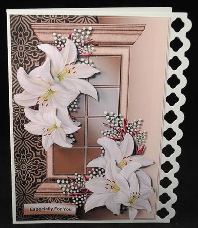 Window Lovely Lilies by Yvonne Middleton