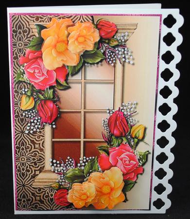 Window Roses Bouquet by Yvonne Middleton