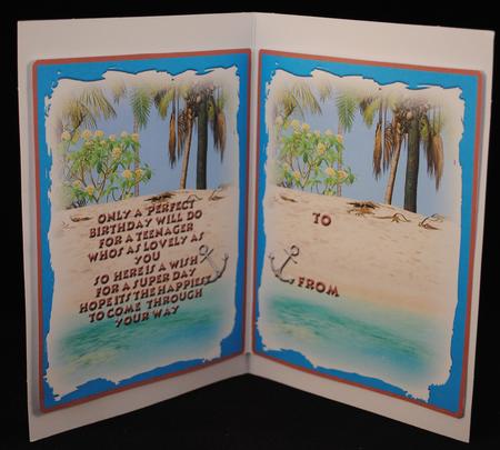 Insert for "happy Birthday Surf Boy #1 " by Yvonne Middleton