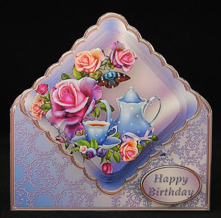 Teatime Diamond Pyramid Card Mini Kit by Yvonne Middleton