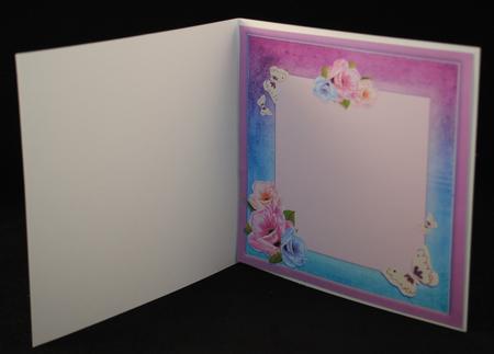 Sitting Pretty Kitty Decoupage Card Insert by Yvonne Middleton