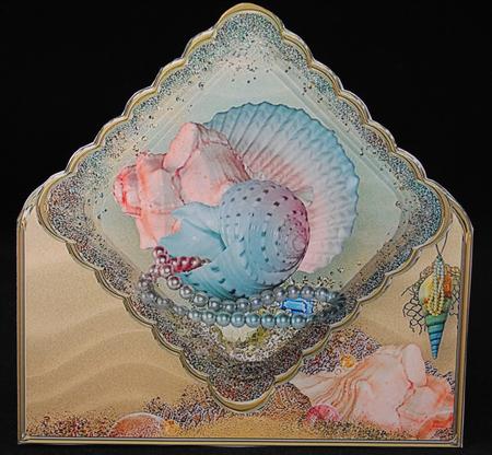 On the Seashore Diamond Pyramid Card Mini Kit by Yvonne Middleton