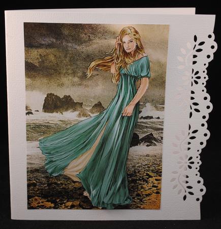 Lady Guinevere (aqua) by Yvonne Middleton