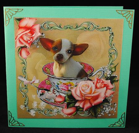 Hi My Name is Rose Bud Topper with Decoupage by Yvonne Middleton
