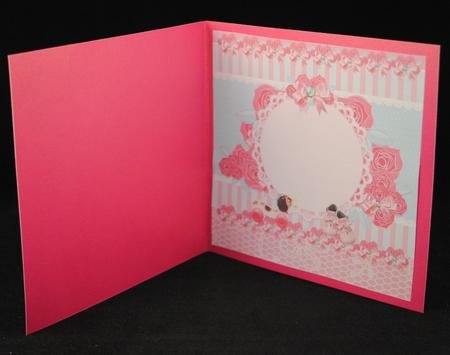 Pretty Flower Baby Decoupage Card Insert by Yvonne Middleton
