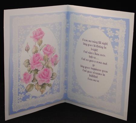 Incert Lilac Floral ,with Verse by Yvonne Middleton