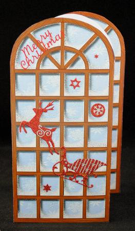 Trifold Christmas Background 1 by Yvonne Middleton