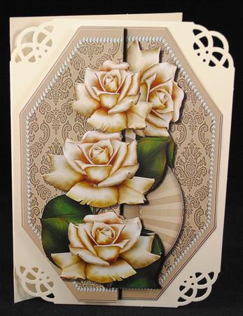 Topper Antique Creme Roses by Yvonne Middleton