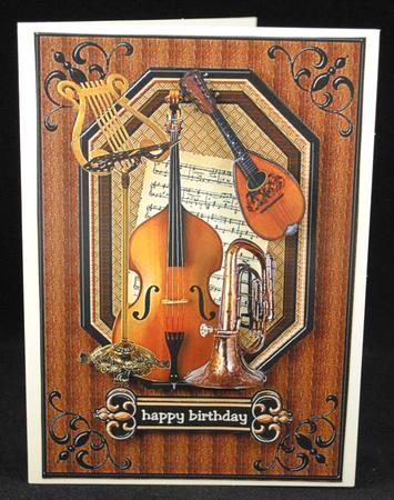 Male Music Card by Yvonne Middleton