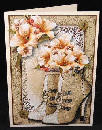 Steampunk Boots & Ivory Lilies by Yvonne Middleton
