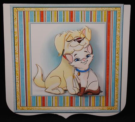 Animal Friends Card with Decoupage by Yvonne Middleton