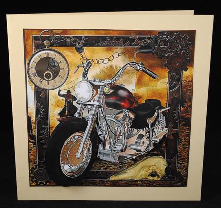 Time to Ride Bike Topper with Decoupage by Yvonne Middleton