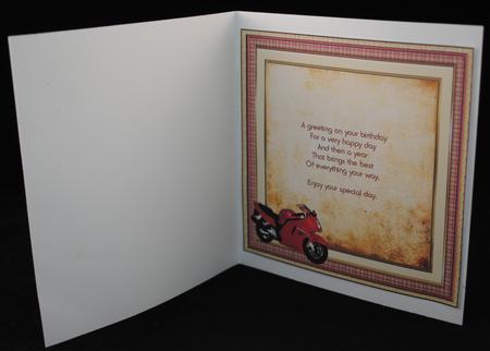 Red Bike Insert to Match Cup598443_719 by Yvonne Middleton