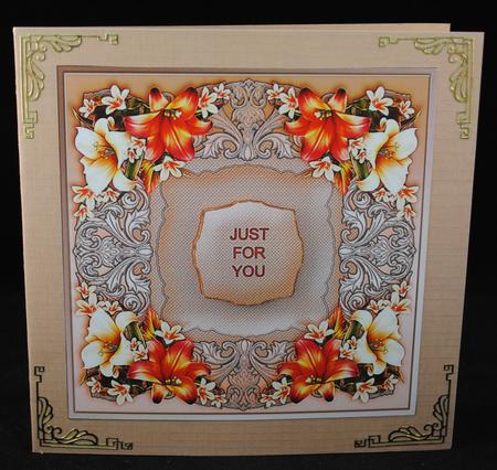 Autumn Lilies Quick Card Front by Yvonne Middleton
