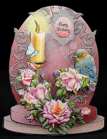 Candel Light Pedestal Card Kit by Yvonne Middleton
