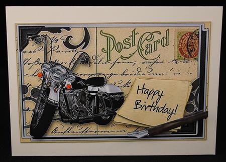 Postcard Topper Harley by Yvonne Middleton