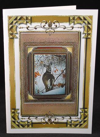 I Love You "deer" Card Topper by Yvonne Middleton