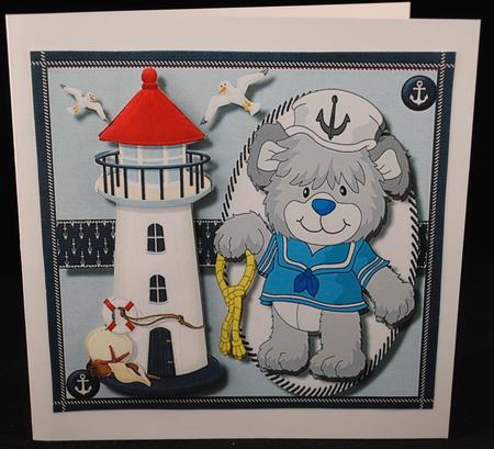 Sailor Bear at the Seaside  by Yvonne Middleton