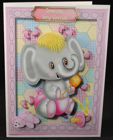 Lovely Baby Greetings or 1st Birthday  by Yvonne Middleton